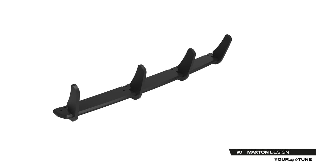 Detaljbilde av diffuserribber på Street Pro diffuser til Mercedes A-Klasse W176