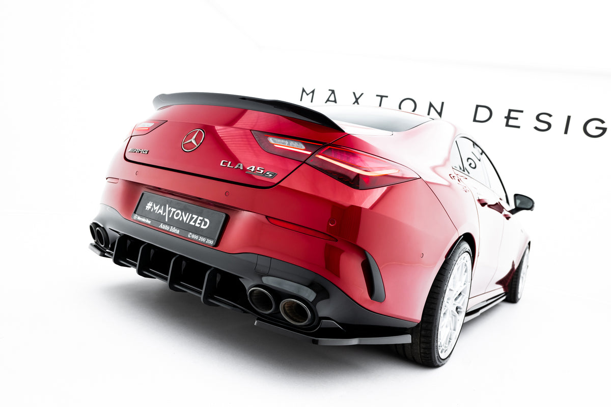 Street Pro bakdiffusor til Mercedes CLA 35/45 Aero C118, sett bakfra
