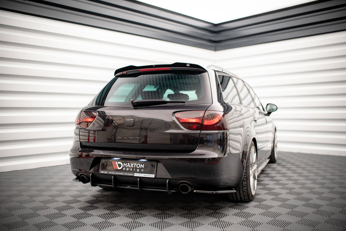 Street Pro bakdiffusor for Seat Exeo montert på bil, sett bakfra
