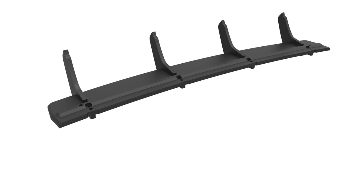 Nærbilde av Street Pro bakdiffuser i sort ABS-plast for Seat Leon Mk3