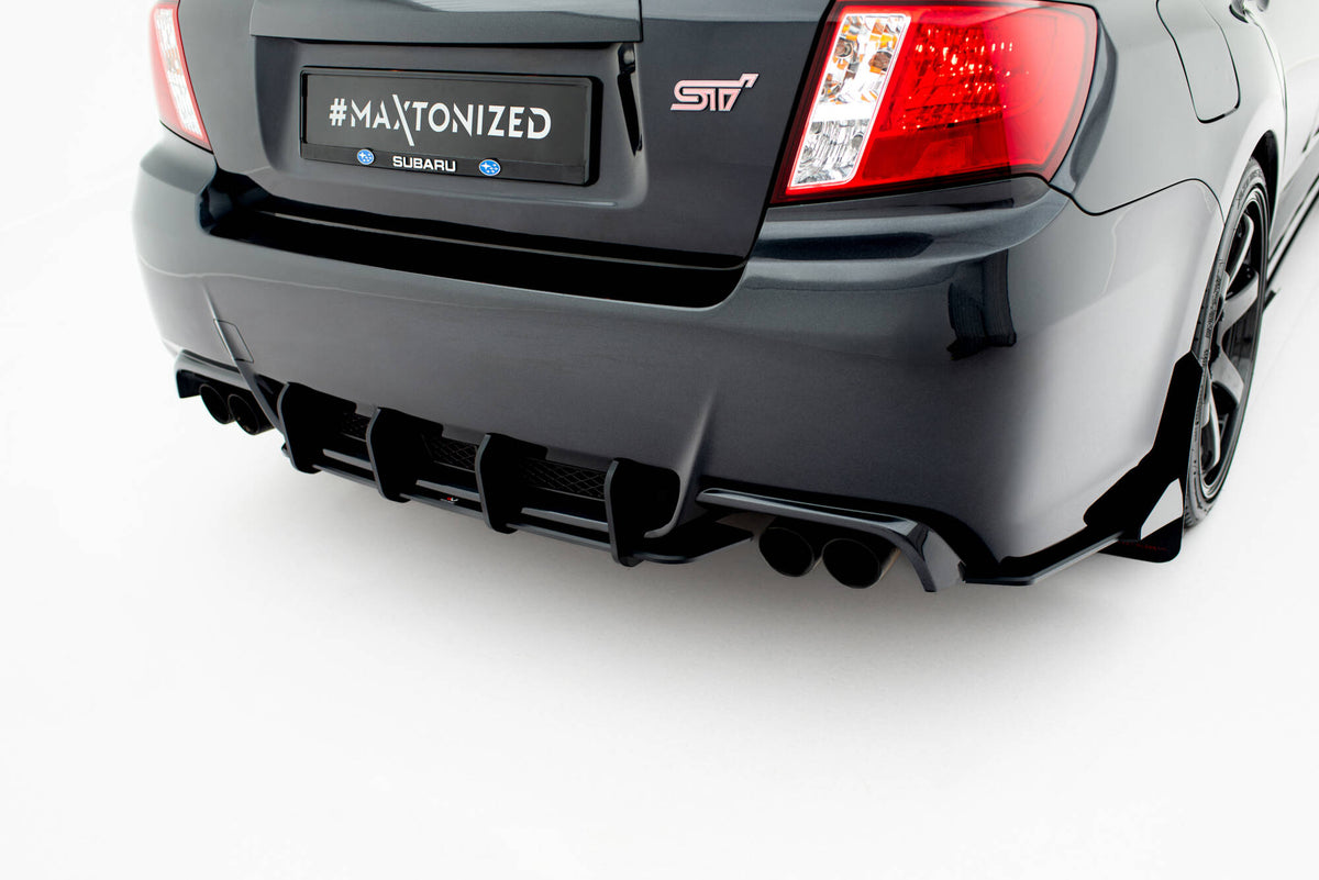 Bakdiffusor Street Pro for Subaru Impreza WRX STI Mk3 Facelift, sett bakfra