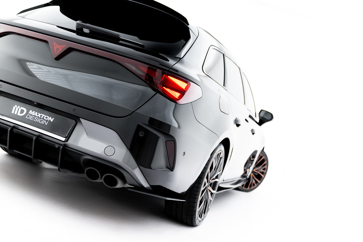 Street Pro sidesplittere bak i matt sort ABS til Cupra Leon ST Mk1 Facelift