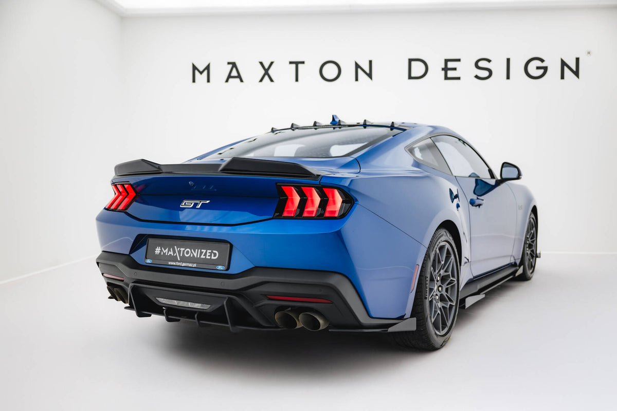 Street Pro sideflaps montert på bakre støtfanger Ford Mustang GT Mk7