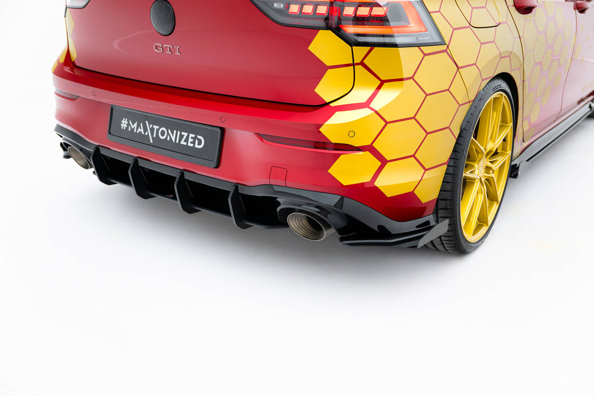 Venstre sidesplitter bak til Golf GTI Clubsport Mk8 Facelift sett fra siden