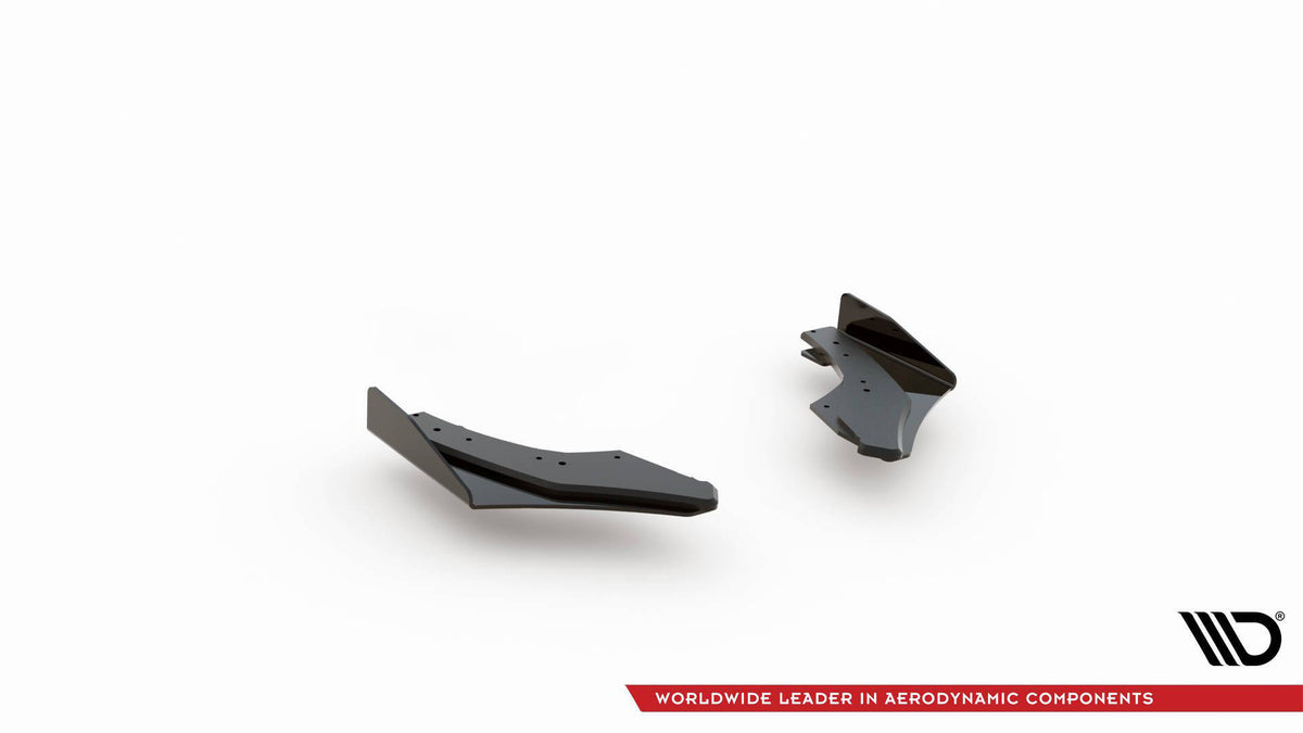 Sidesplittere bak med flaps montert på Volkswagen Golf GTI Clubsport Mk8 Facelift