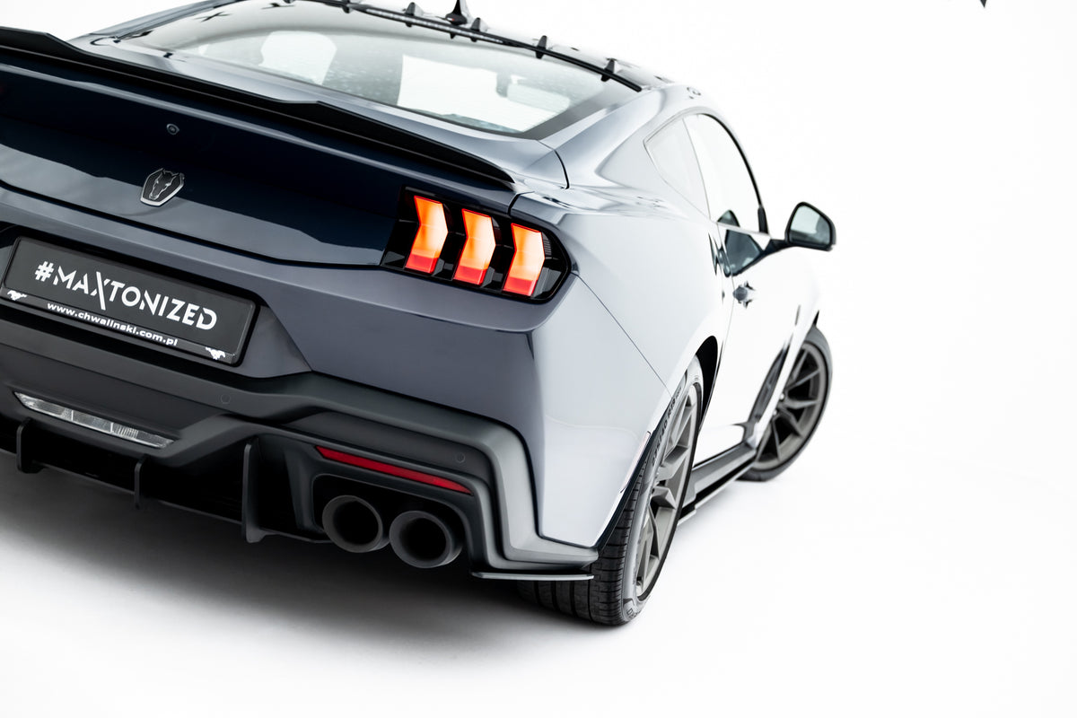 Street Pro sidesplittere bak i matt sort ABS til Ford Mustang Dark Horse Mk7