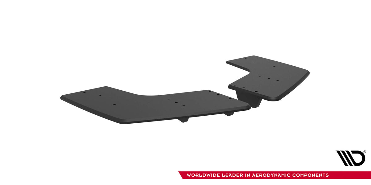 Maxton Design Street Pro sideflaps bak for Mitsubishi Lancer Evo X, sett rett bakfra