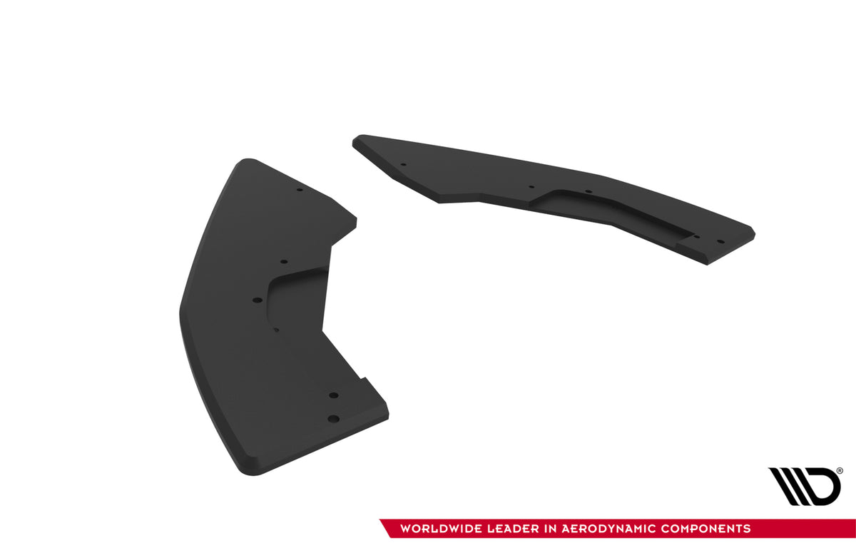Sportlige bakre sidesplittere V1 i ABS fra Maxton Design designet for BMW M135I F70