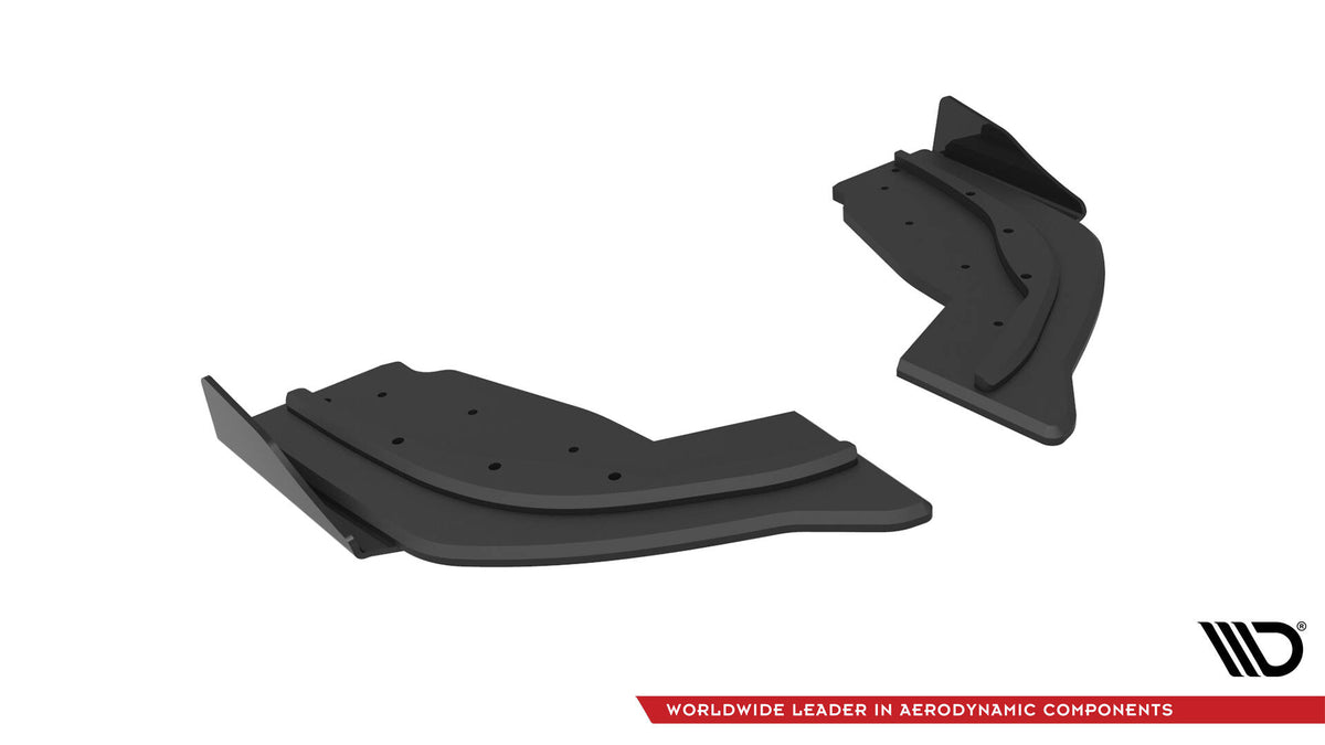 Sideflaps bak V.1 med flaps for BMW F40 M135i – ulakkert ABS-plast, høyre sidevinkel