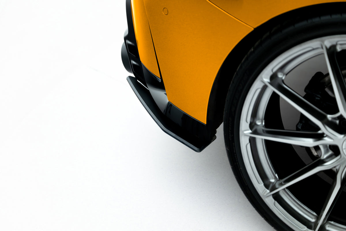 BMW 1-serie F70 M-Pakke med Maxton bakre sidesplittere V.2 i svart ABS-plast
