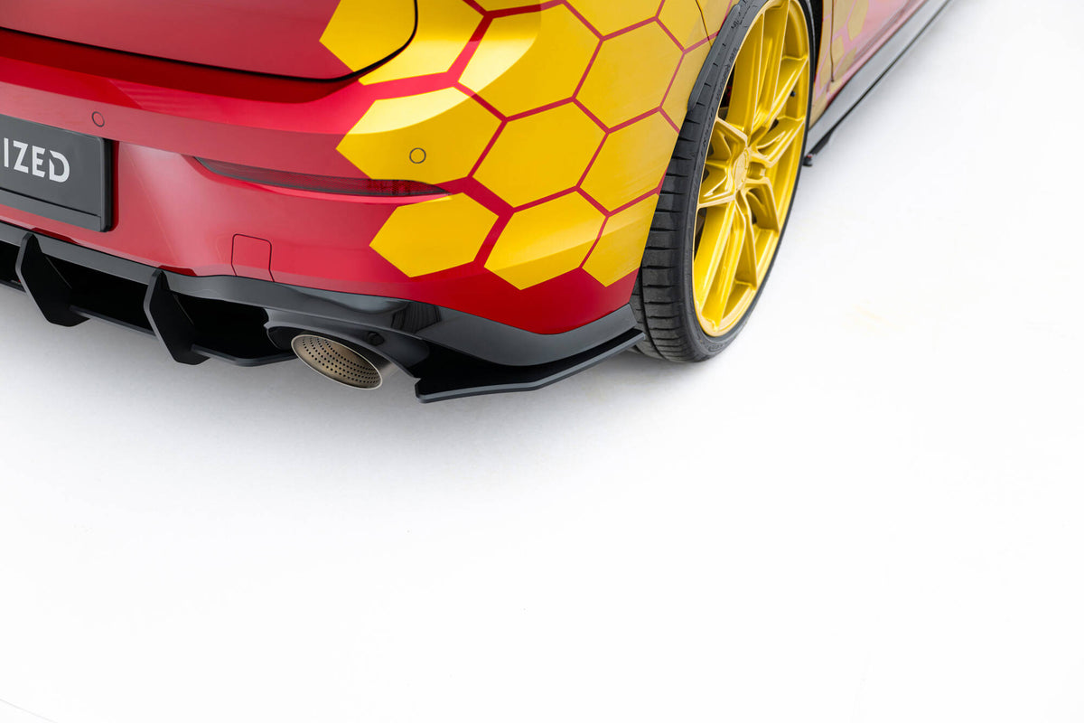 Sidesplittere Bak i matt svart ABS til Volkswagen Golf GTI Clubsport Mk8 Facelift