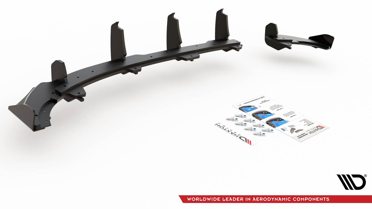 Street Pro diffuser med flaps VW Polo GTI MK6 (2017–2021) - VWPO6GTICNC-RS3B+RSF1G