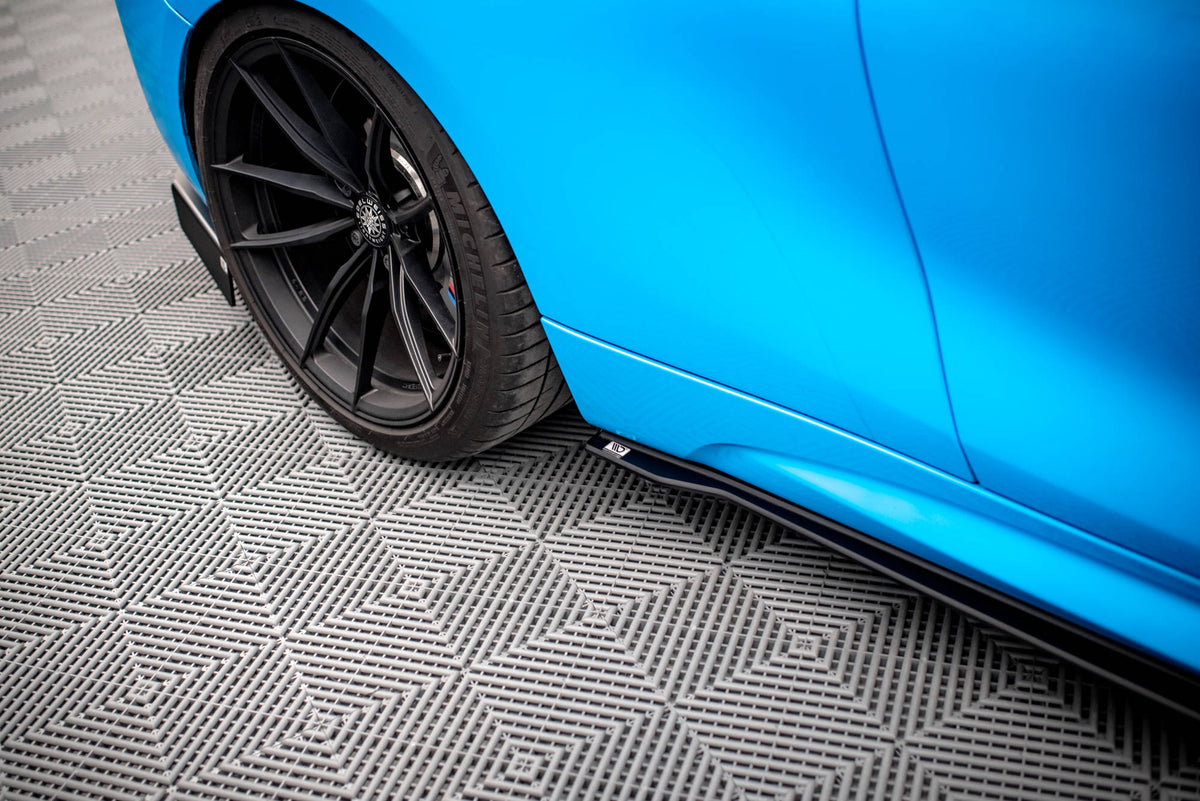 sideskjørt BMW M2 F87 i profil, linjer i designet