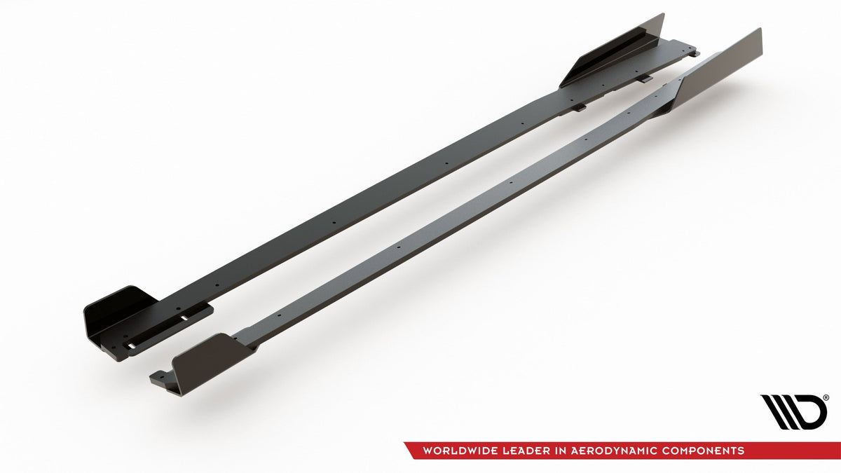 Street Pro Sideskjørt med Flaps Audi RS3 8V Sportback - AURS38VCNC-SD2B+SRF1G