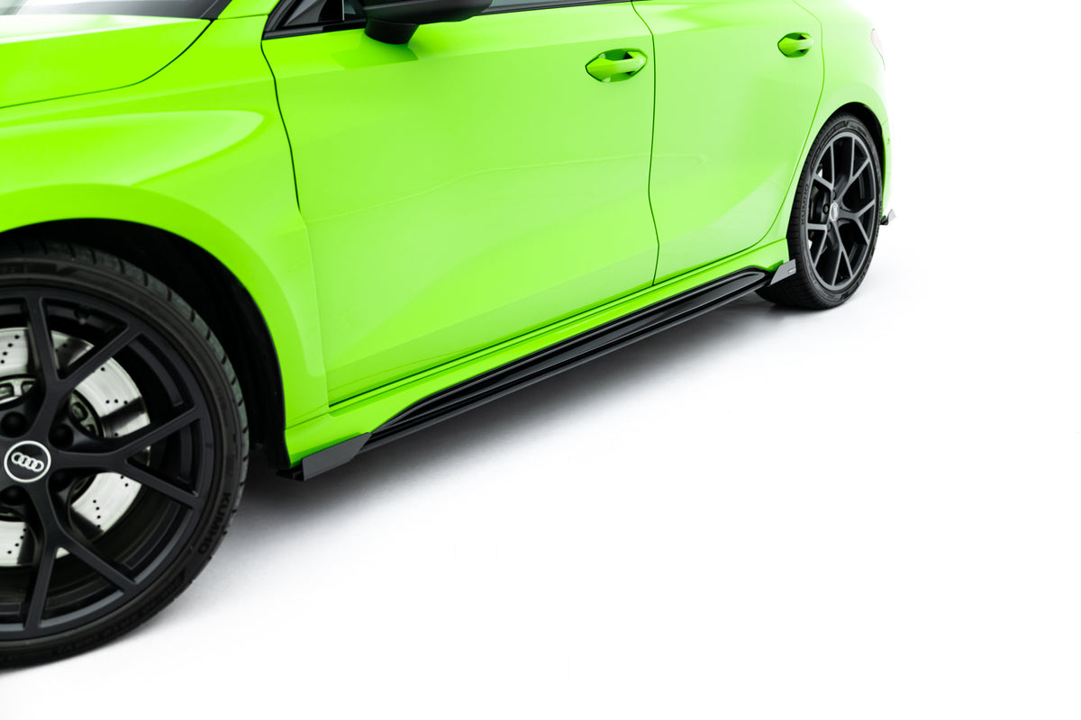Sideskjørt-diffuser i 10 mm ABS-plast til Audi RS3 Sportback 8Y Facelift