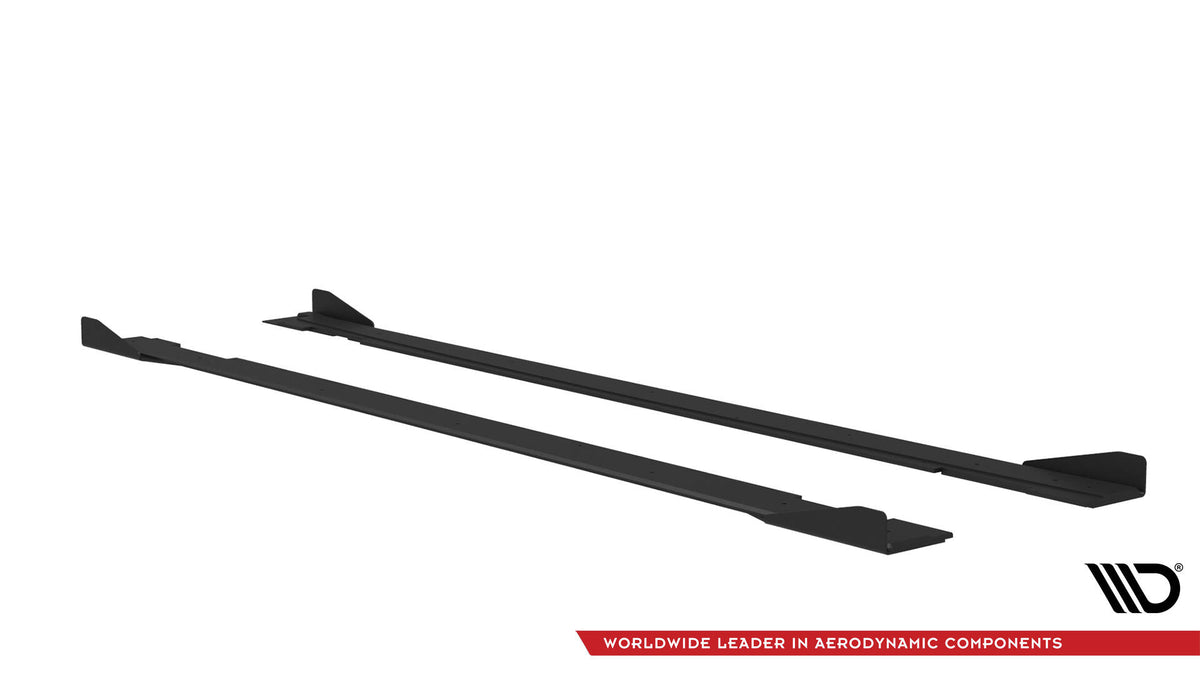 Sideskjørt Street Pro med Flaps Kia Stinger GT/GT-Line/Standard Mk1 - KIST1GTLINECNC-SD1B+SF1G