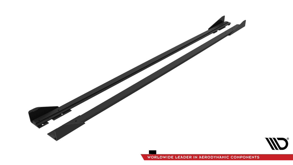 VW Polo GTI MK6 Facelift med Street Pro sideskjørt-diffusorer, sett ovenfra