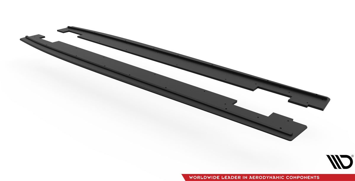 Komplett sett med sideskjørt-diffusorer og monteringsutstyr for Hyundai i20 N Mk3