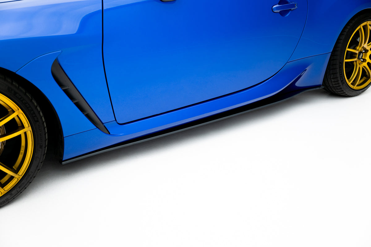 Street Pro sideskjørt diffusers i matt svart ABS til Subaru BRZ Mk2
