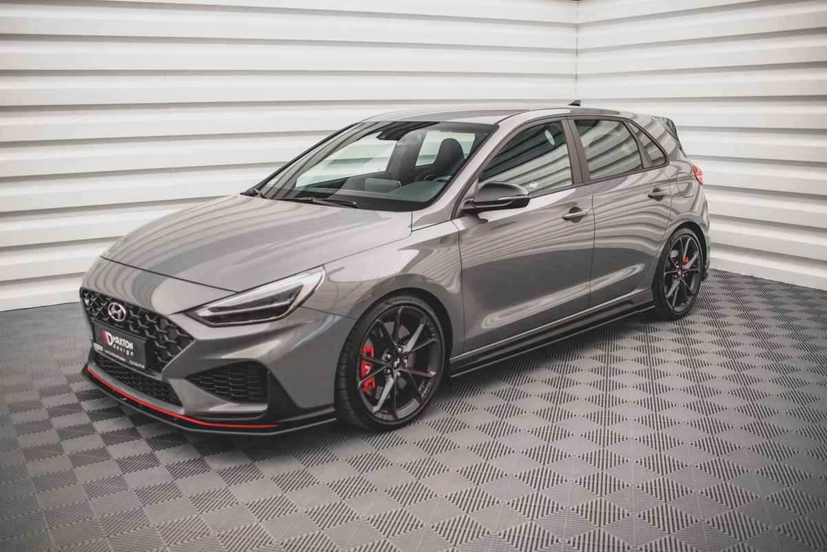 Street Pro sideskjørt diffusorer V.2 for Hyundai I30 N sett ovenfra