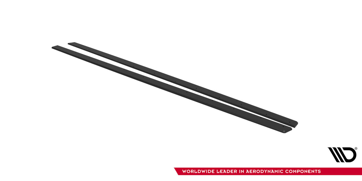 Sideskjørt-forlenger V.2 til VW Golf 8 GTI Clubsport / GTI vist fra venstre side i profil