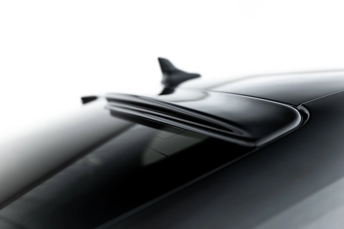 Detaljbilde av ABS-plast bakrutespoiler til Audi A3 Sedan 8Y Facelift
