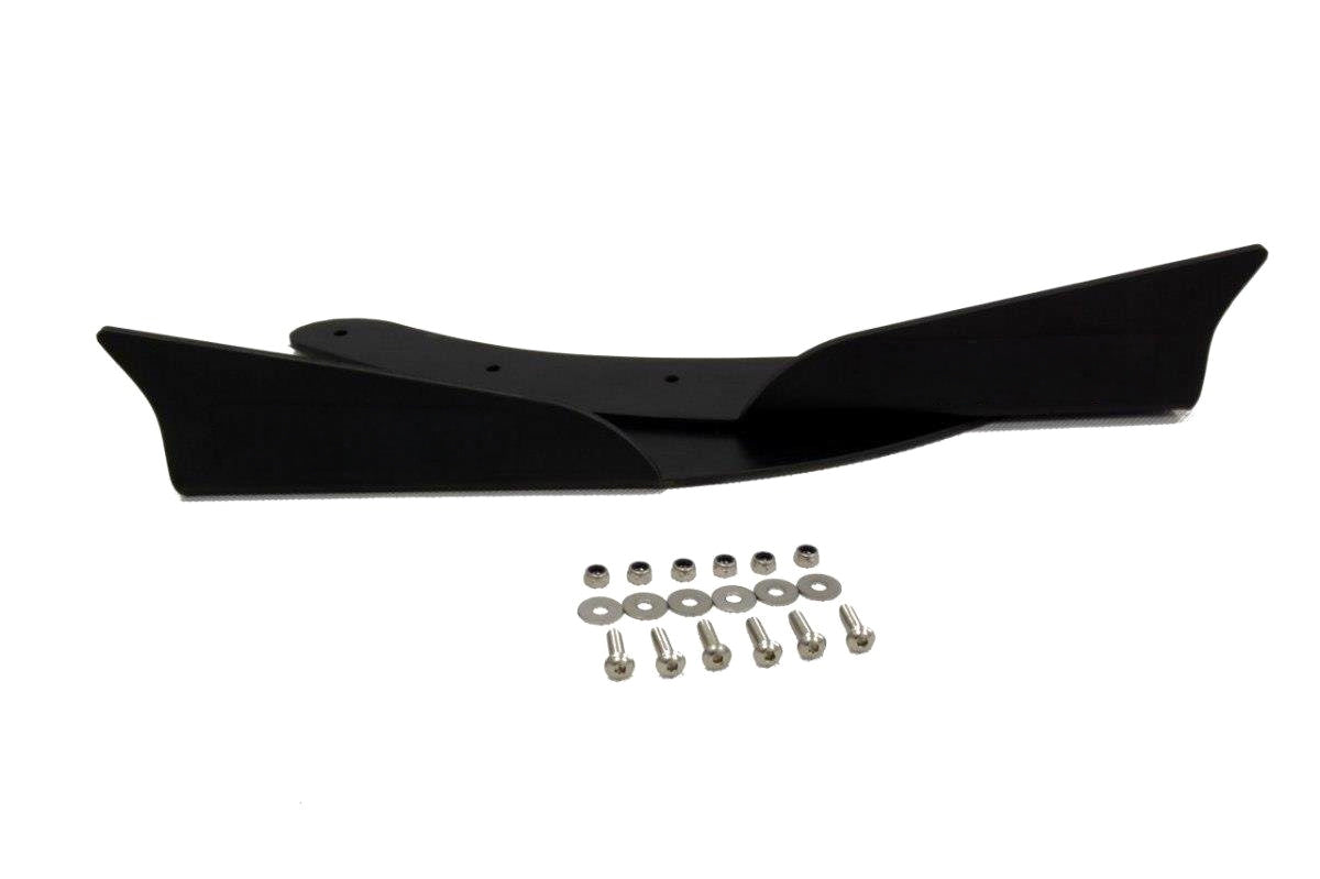 Winglets for frontleppe i matt sort ABS, universal passform