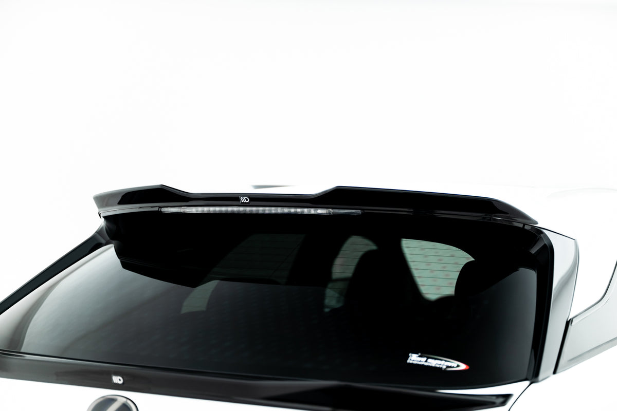 Spoiler cap i blank sort ABS til Lexus RX F-Sport Mk4 Facelift
