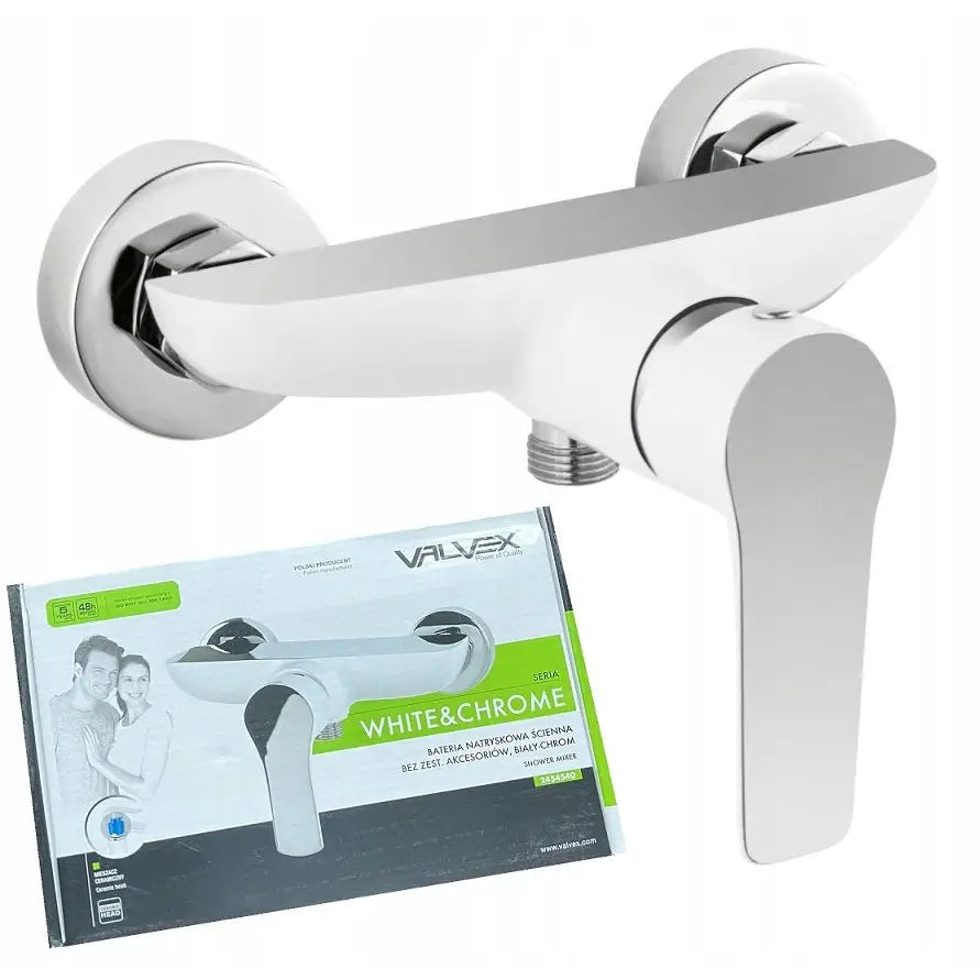 Polsk Badekarbatteri Hvit Krom Loft Valvex