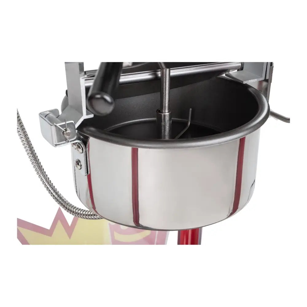 Popcornmaskin med Teflonbelegg 4-5 Kg/t - Rød Hette