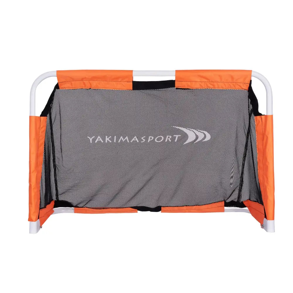 Port MINI sammenleggbar fotballmål 120x80x60 cm, frontbilde med sort nett og Yakimasport-logo.