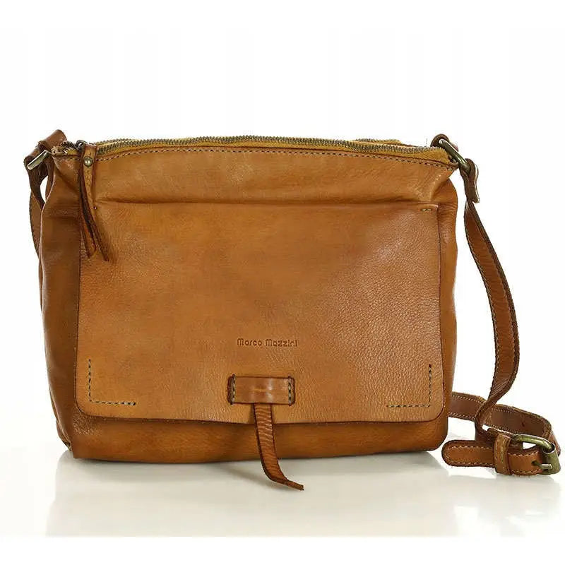 Praktisk Studentveske i Ekte Skinn Vintage