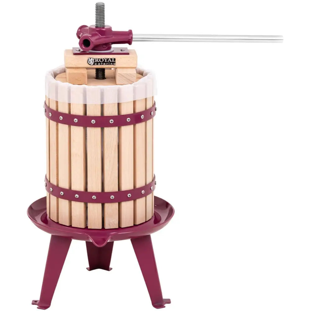 Press for Pressing Wine Juice From Fruits Manual Wooden + Filtration Bag 6l