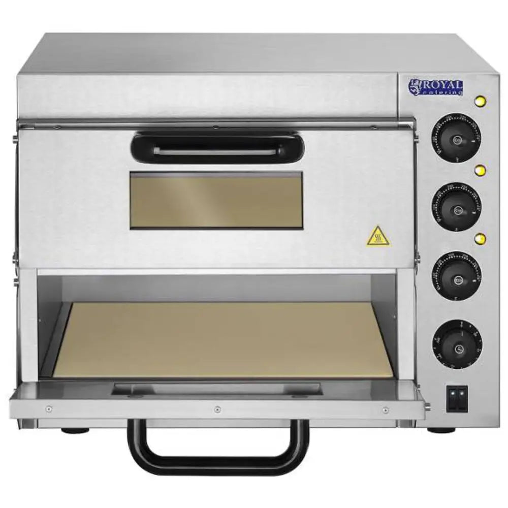 Profesjonell Dobbel Pizzaovn 2 x 40cm 3000w 230v Royal Catering