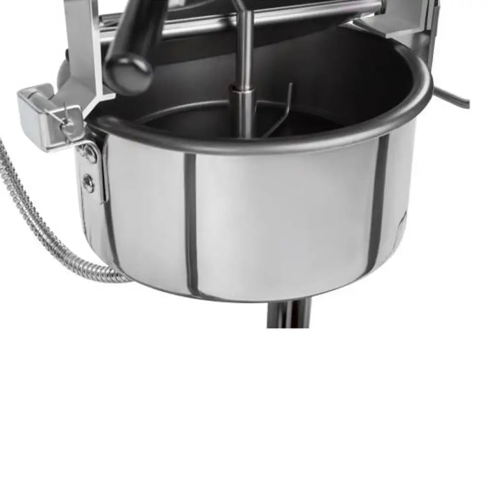 Profesjonell Effektiv Popcornmaskin 230v 1.6 Kw Svart