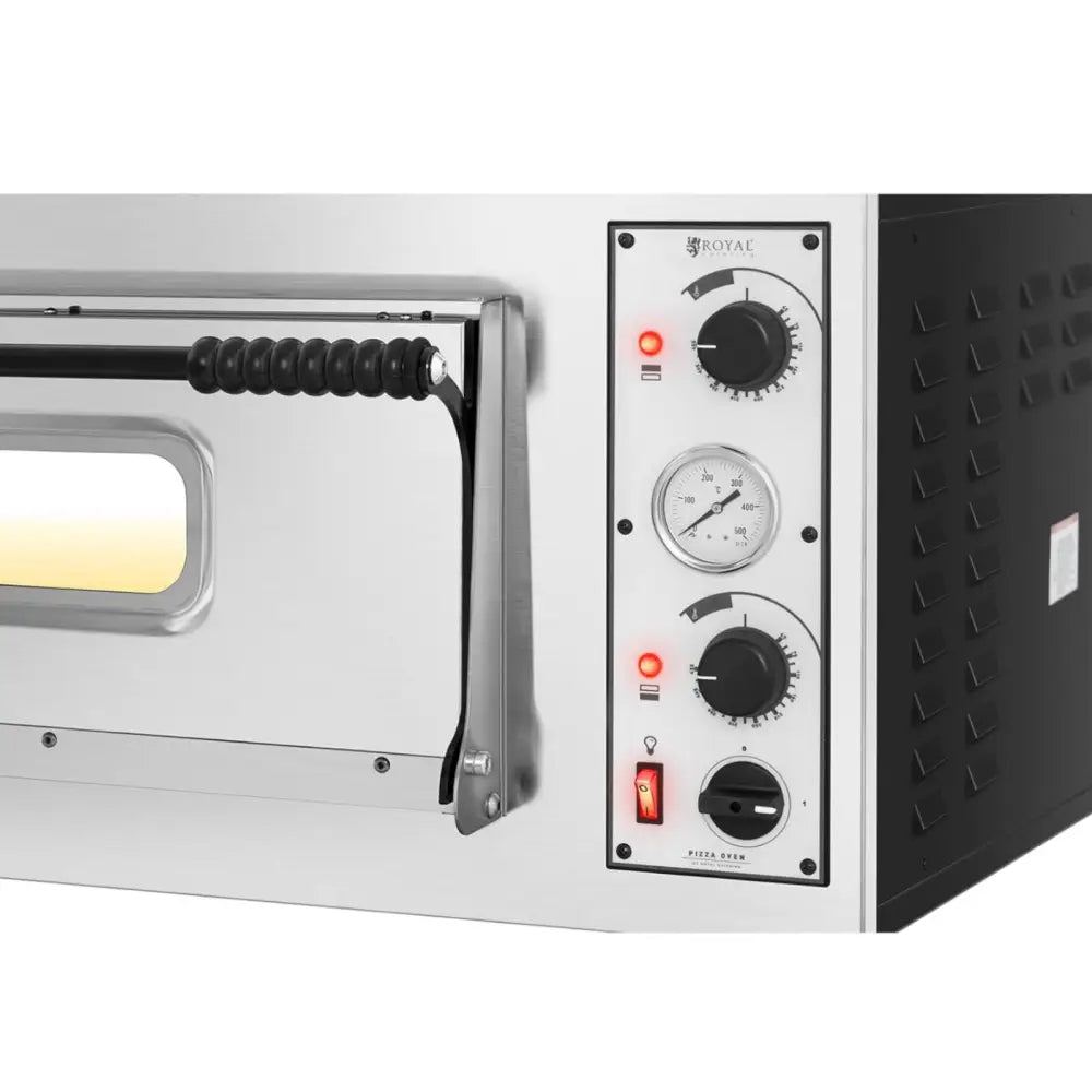 Profesjonell Enkeltkammer Elektrisk Pizzaovn - 6 Pizzaer ø32 Cm