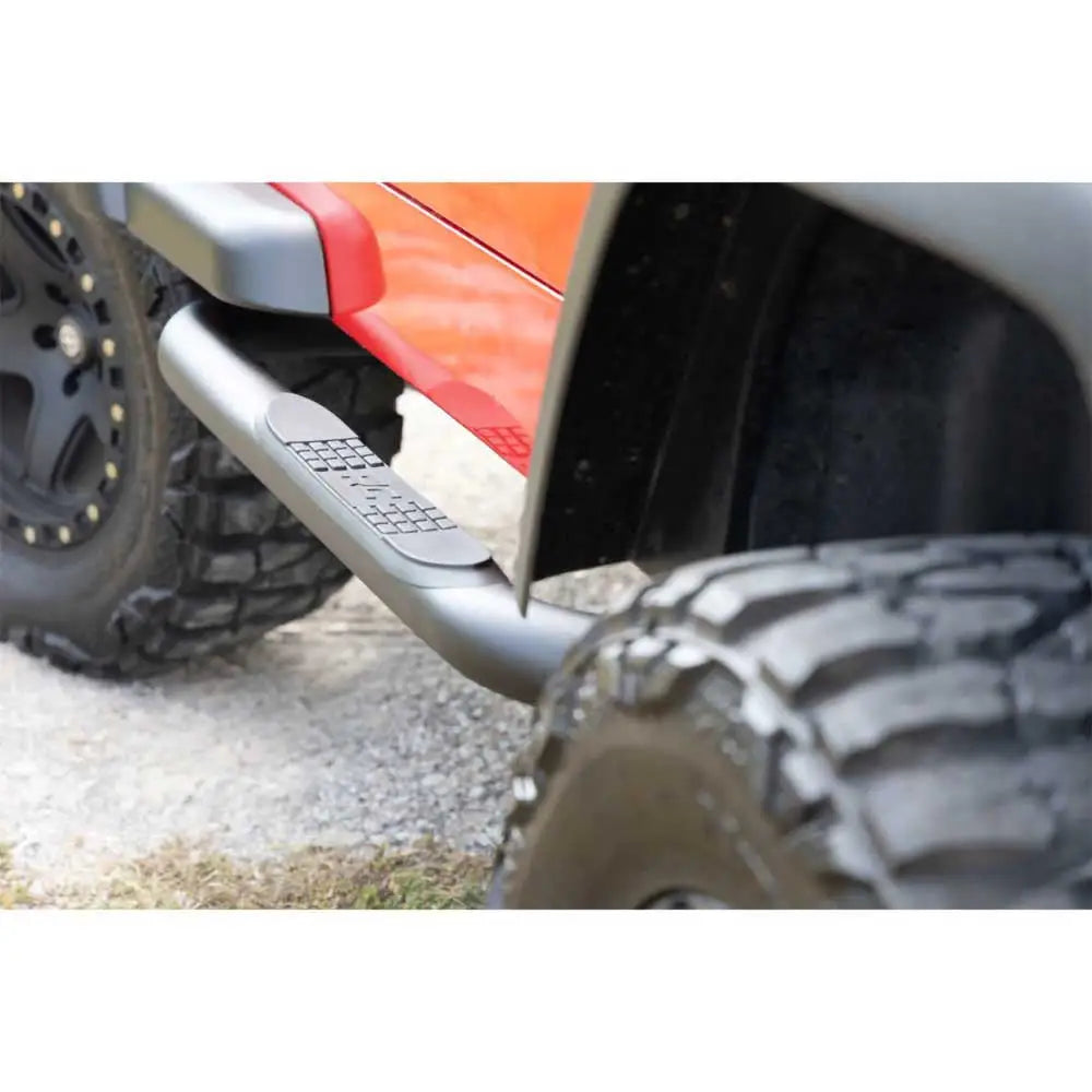Progi Sidelåser Rough Country Nerf Steps - Jeep Wrangler Tj 97-06
