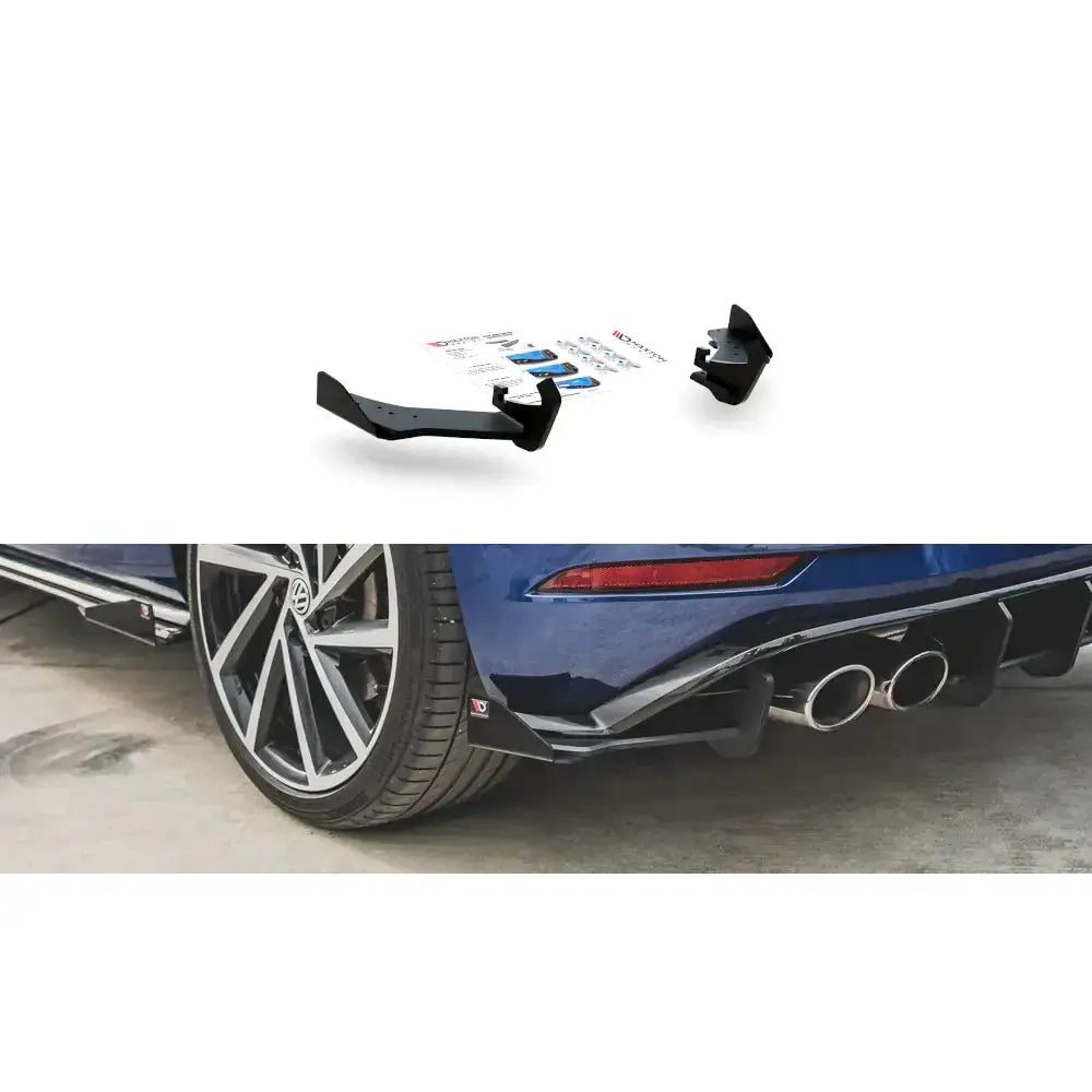 Racing Durability Rear Side Splitters + Flaps Vw Golf 7 r Facelift