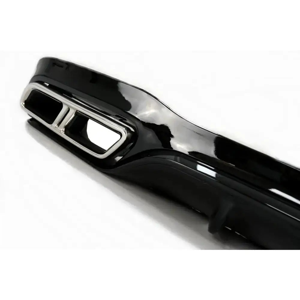 Rear Bumper Air Diffuser Black With Exhaust Muffler Tips Chrome Suitable for Mercedes E-class W213 (2016-up) E63s Design