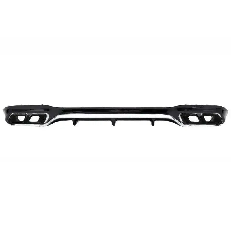 Rear Bumper Air Diffuser With Exhaust Muffler Tips Black Suitable for Mercedes E-class W213 Amg Line (2016-up) E63