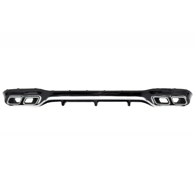 Rear Bumper Air Diffuser With Exhaust Muffler Tips Chrome Edition Suitable for Mercedes E-class W213 Amg Line