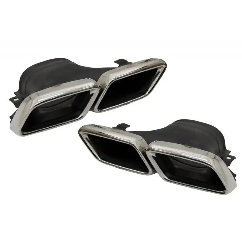 Rear Bumper Air Diffuser With Exhaust Muffler Tips Chrome Suitable for Mercedes E-class W213 (2016-up) E63 Design