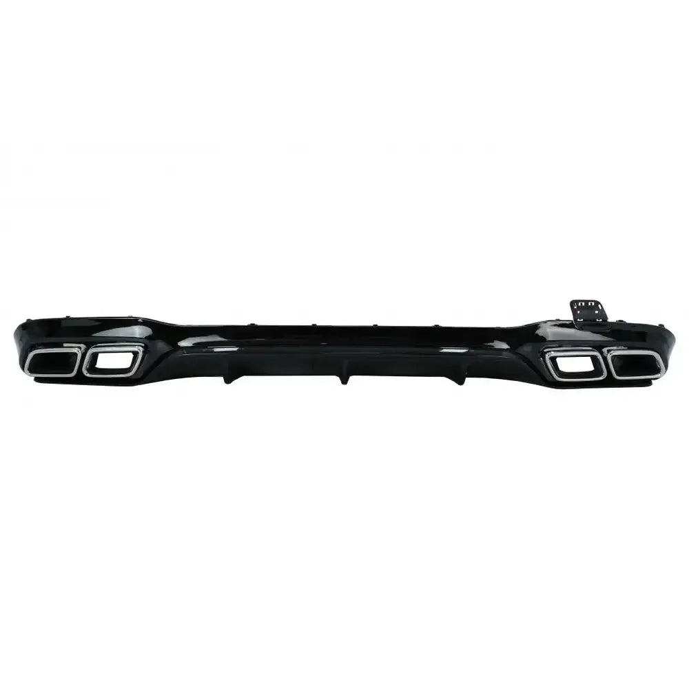 Rear Bumper Air Diffuser With Exhaust Muffler Tips Chrome Suitable for Mercedes E-class W213 (2016-up) E63 Design