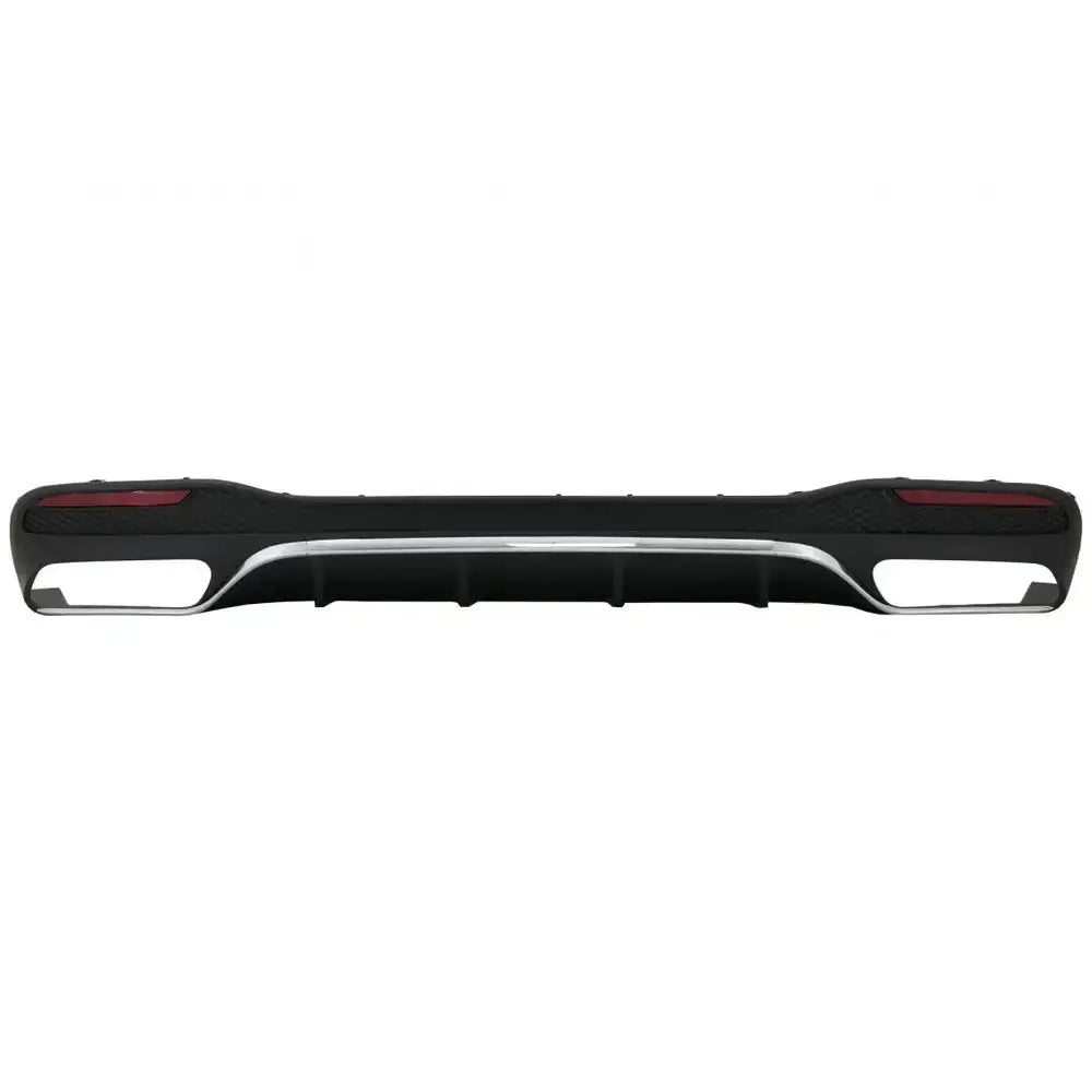 Rear Bumper Air Diffuser With Exhaust Muffler Tips Suitable for Mercedes Gle Class W166 Suv Facelift (2015-2019) Gle63