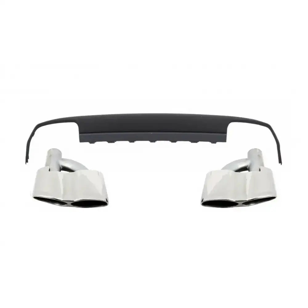 Rear Bumper Diffuser With Exhaust Muffler Tips Suitable for Mercedes E-class W212 Pre Facelift (2009-2013) E63 Design