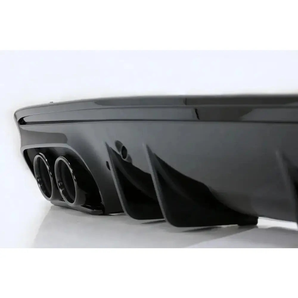 Rear Bumper Diffuser With Exhaust Muffler Tips Suitable for Mercedes C-class W205 S205 Sport Line (2014-2020) C43