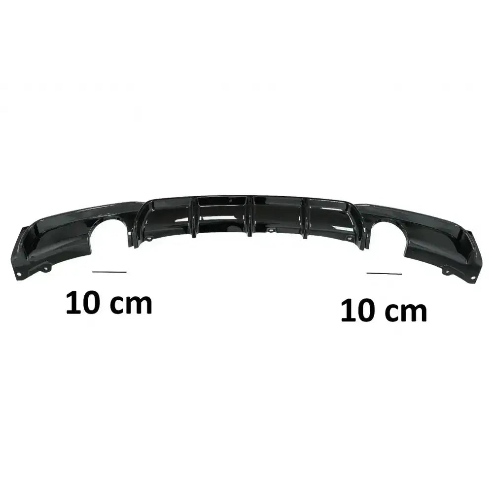 Rear Bumper Spoiler Valance Diffuser Double Outlet for Single Exhaust Suitable for Bmw 3 Series F30 F31 (2011-2019) m