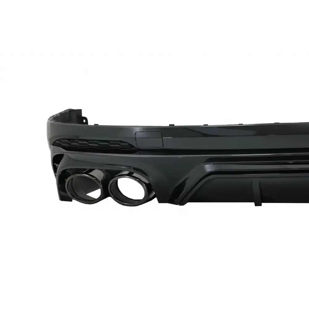 Rear Bumper Spoiler Valance Diffuser Double Outlet Suitable for Audi Q5 Suv Fy S-line (2018-2020) Black Tips