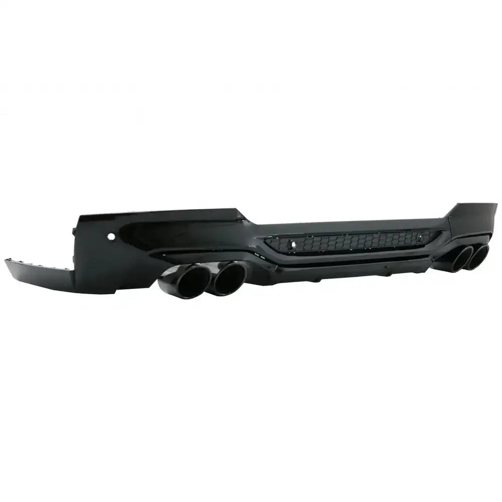 Rear Bumper Spoiler Valance Diffuser Double Outlet With Exhaust Tips Suitable for Bmw X4 G02 (2018-up) m Sport