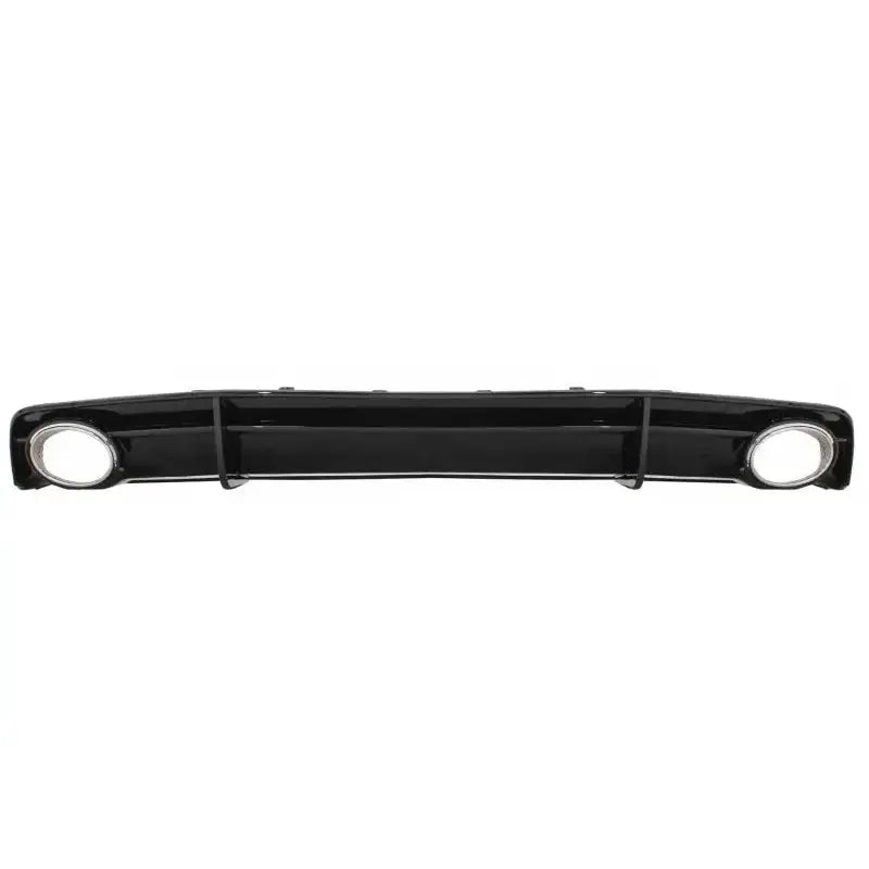 Rear Bumper Valance Diffuser Black & Exhaust Tips Suitable for Audi A7 4g Facelift (2015-2018) Rs7 Design Only S-line